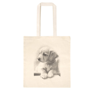 Torba bawełniana PIESEK W OKNIE 38x42cm RAVI